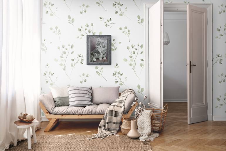 Original Black & White Cats Painting by Elena Petrova