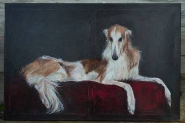 Original Classicism Dogs Paintings by Elena Petrova
