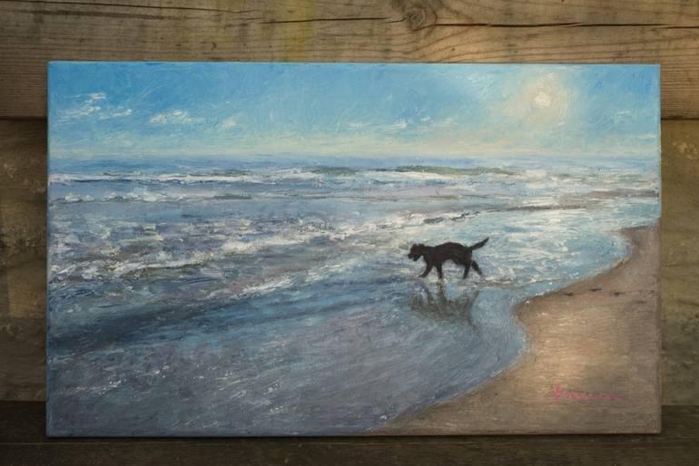 Original Contemporary Beach Painting by Elena Petrova