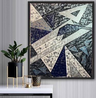 Original Abstract Geometric Paintings by Terri Mayfield