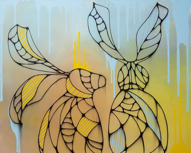 Original Art Deco Abstract Paintings by Svitlana Miku