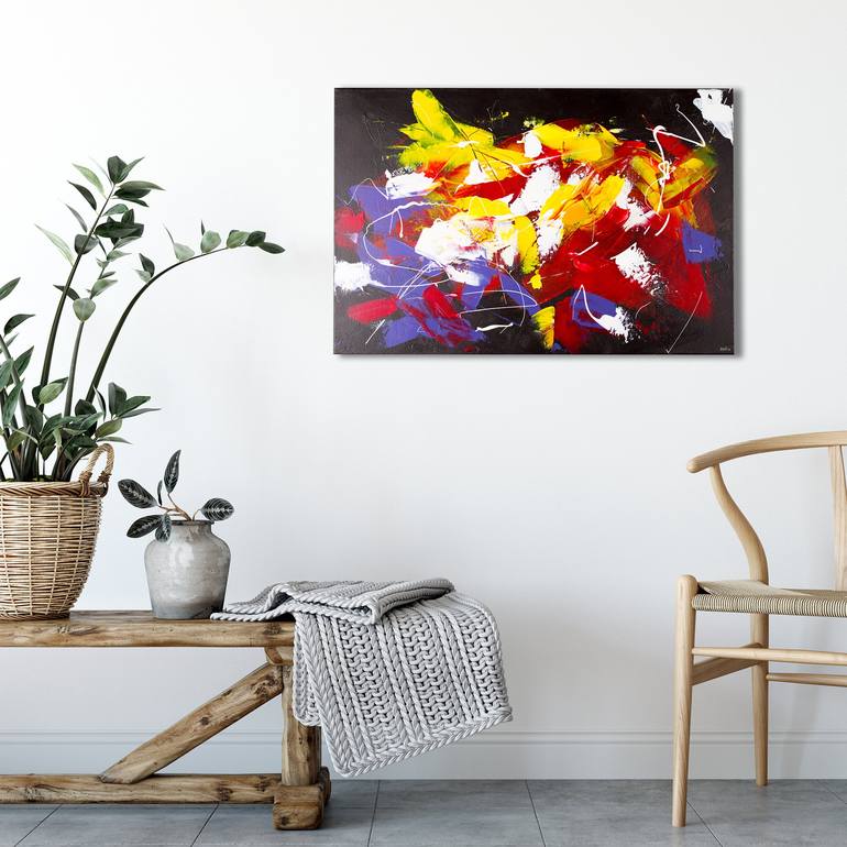 Original Abstract Expressionism Abstract Painting by Svitlana Miku