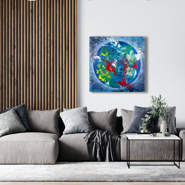 Original Abstract Expressionism Abstract Painting by Svitlana Miku