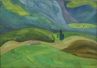 Original Impressionism Landscape Paintings by Marianna Chayka