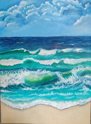 Print of Art Deco Beach Paintings by Richa Sonali
