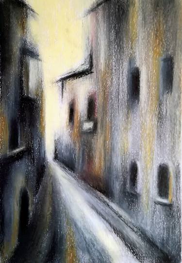 Original Abstract Architecture Paintings by Tamar Basilia
