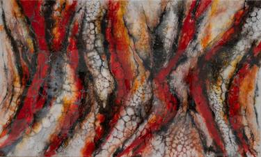 Original Abstract Expressionism Abstract Mixed Media by Jeanette Wilhelm