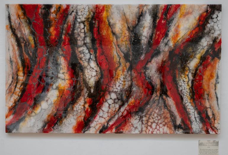 Original Abstract Mixed Media by Jeanette Wilhelm