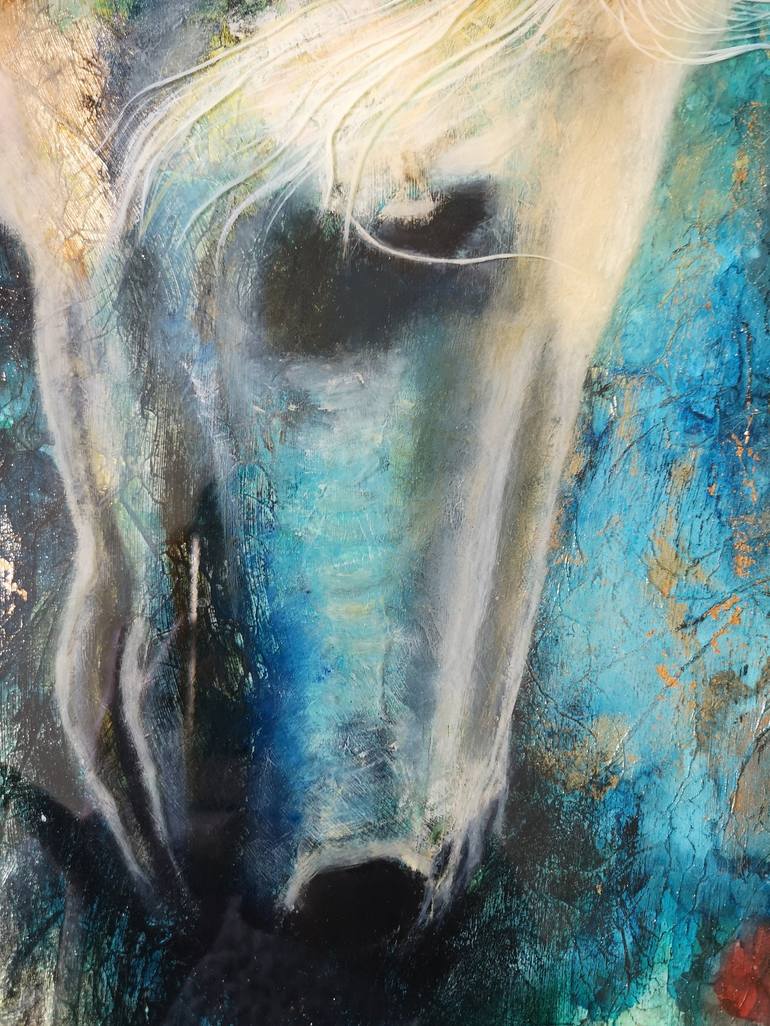 Original Abstract Animal Painting by Jeanette Wilhelm