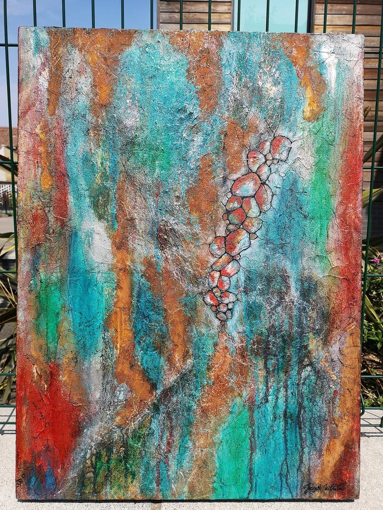 Original Abstract Painting by Jeanette Wilhelm