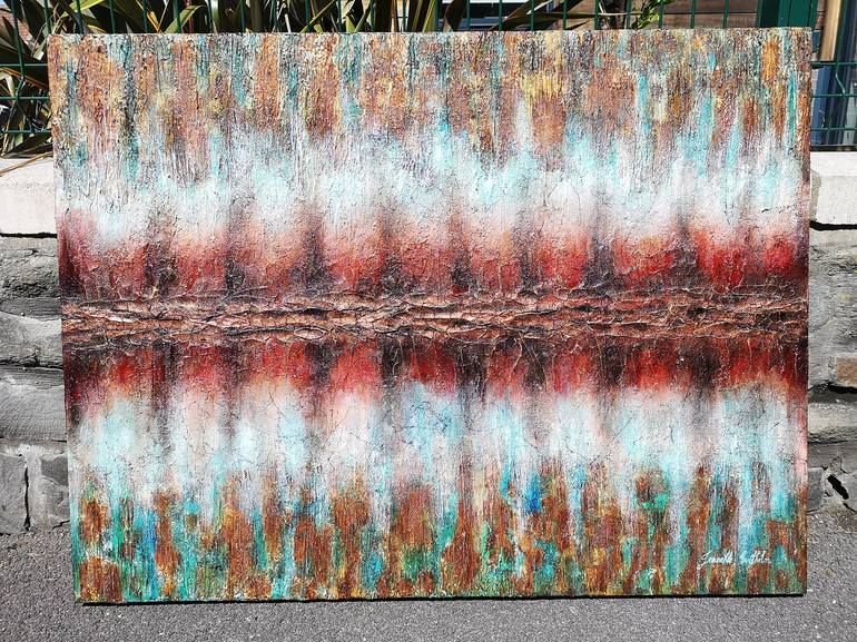 Original Abstract Expressionism Abstract Painting by Jeanette Wilhelm