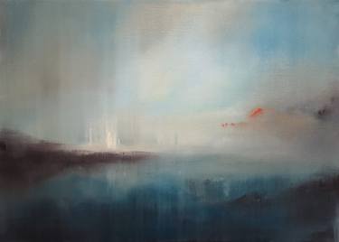 Original Abstract Landscape Painting by Luca Kezdy