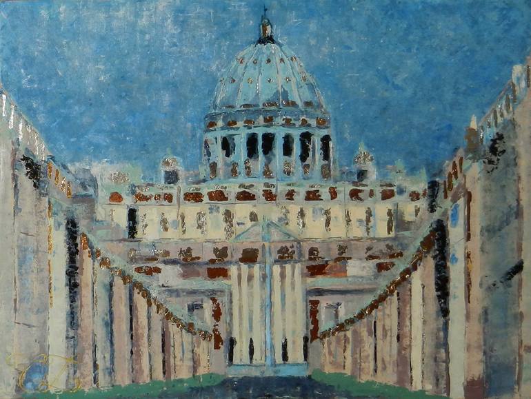 Duomo di San Pietro Painting by Tatiana Zvetkova | Saatchi Art