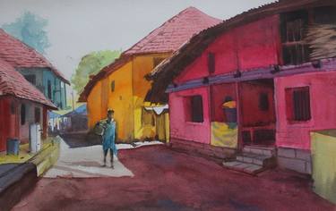 Original Fine Art Landscape Paintings by Kailas Satambekar