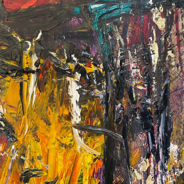 Original Abstract Expressionism Abstract Painting by Vittorio Bassi