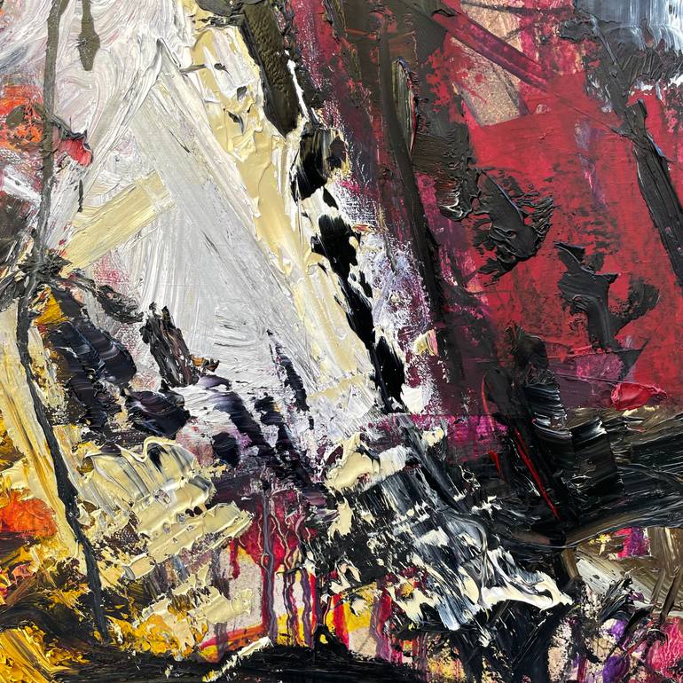 Original Abstract Expressionism Abstract Painting by Vittorio Bassi
