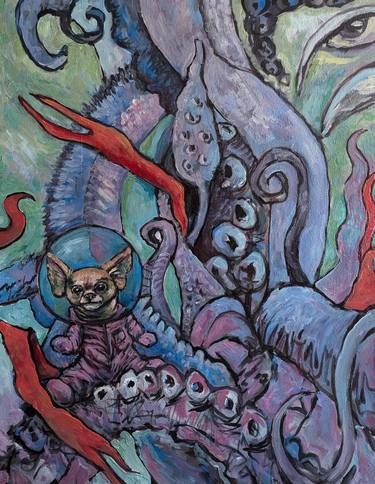 Original Contemporary Animal Painting by Broc Smith