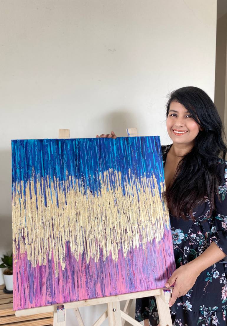 Original Abstract Expressionism Abstract Painting by Shruti Joshi