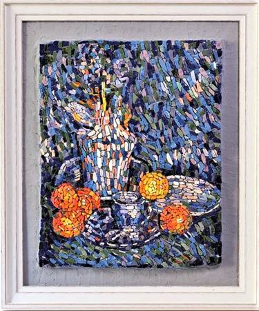 Mosaic painting "Still life with oranges" thumb