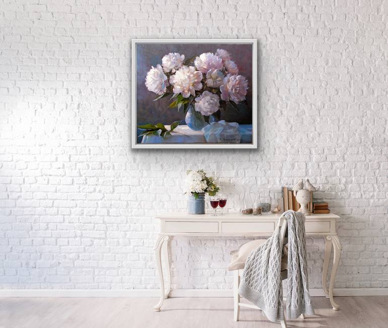 Original Expressionism Floral Painting by Sergio Kushanov