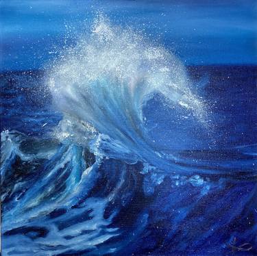 Original Seascape Painting by Asmaa Locker