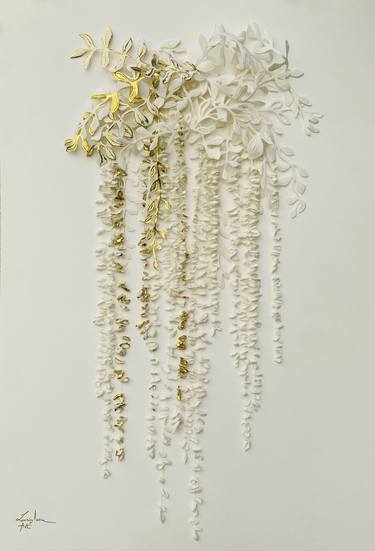Original Abstract Expressionism Botanic Sculpture by Lavinia Marin