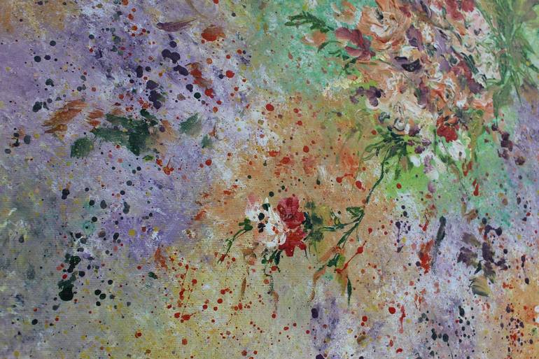 Original Abstract Botanic Painting by Lavinia Marin