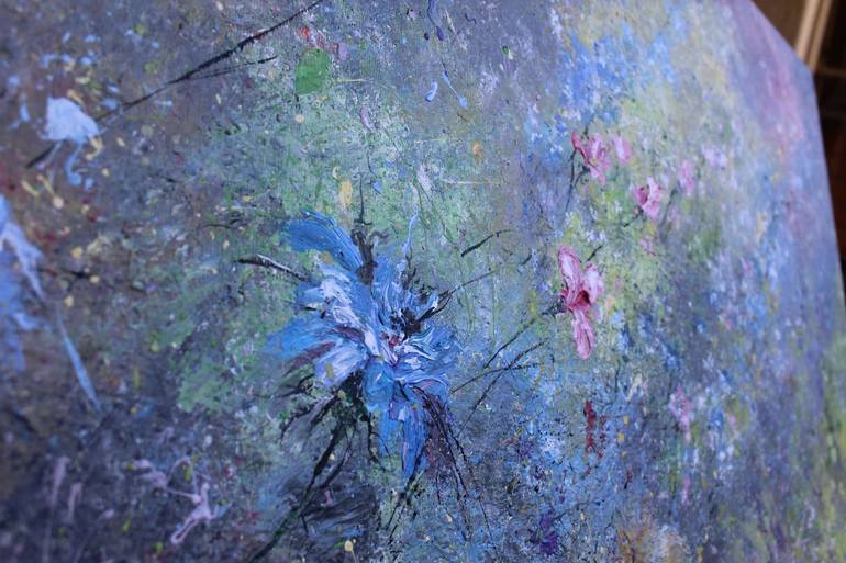 Original Impressionism Abstract Painting by Lavinia Marin