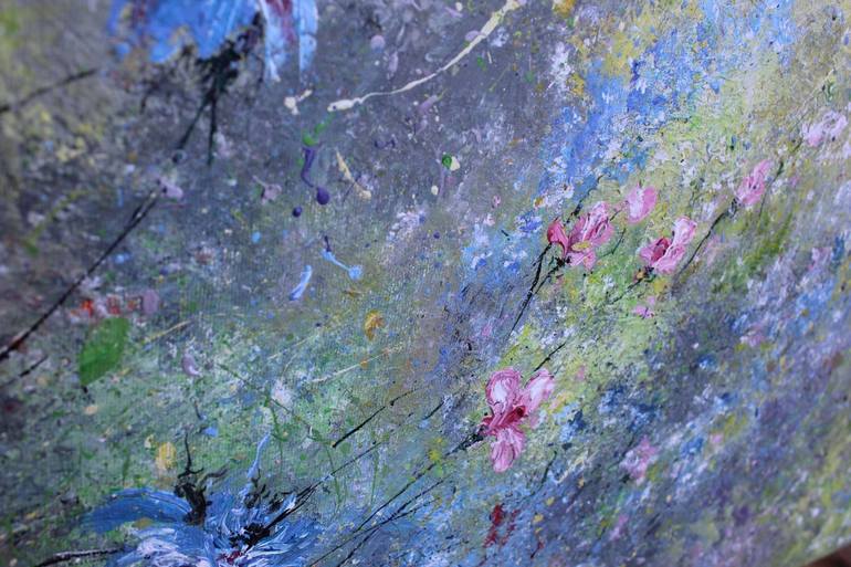Original Impressionism Abstract Painting by Lavinia Marin