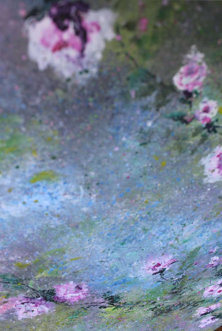 Original Impressionism Abstract Painting by Lavinia Marin