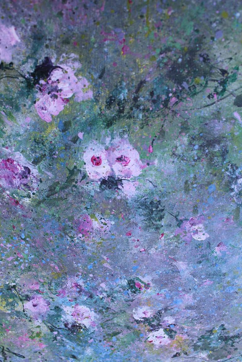 Original Impressionism Abstract Painting by Lavinia Marin