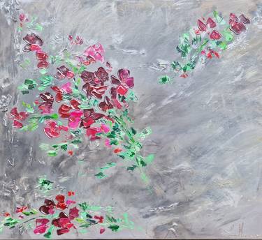 Original Abstract Expressionism Botanic Paintings by Lavinia Marin