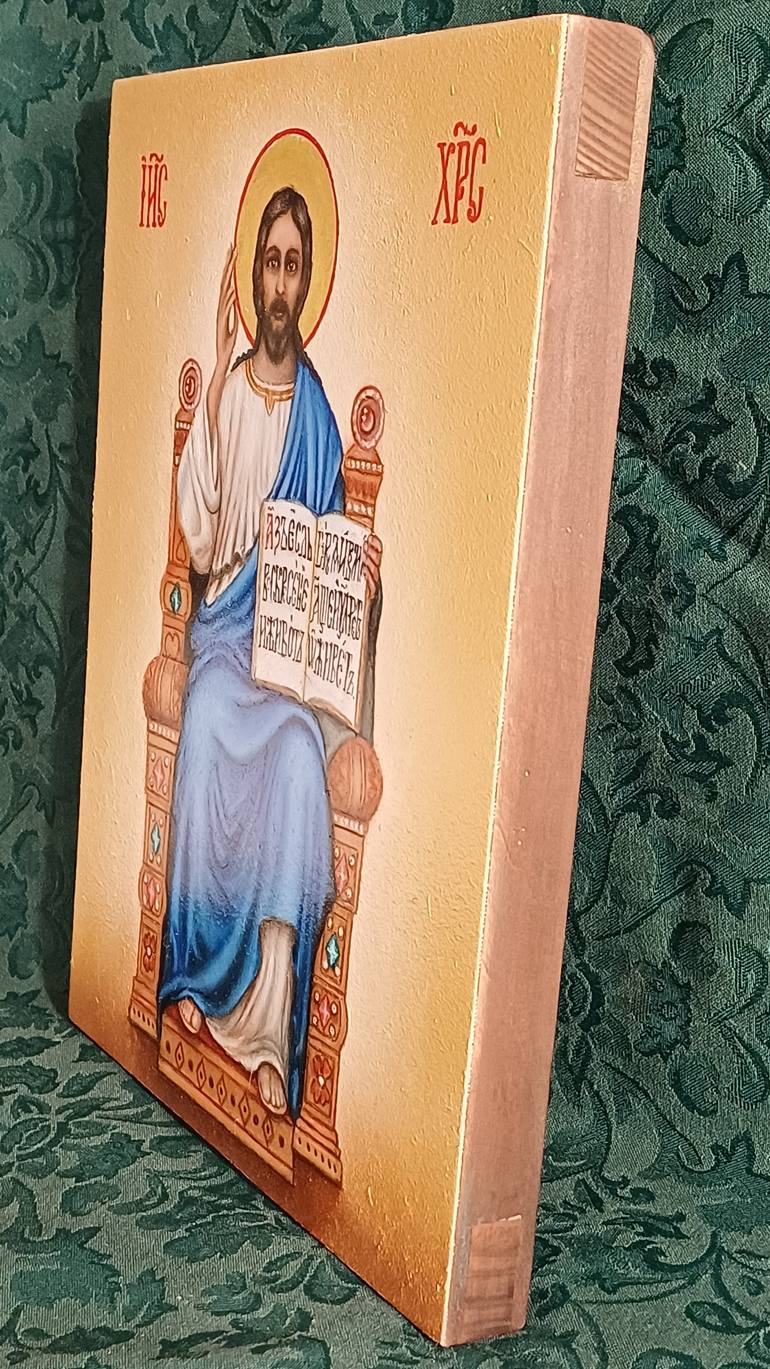 Original Art Deco Religion Painting by Victor Ovcharenko