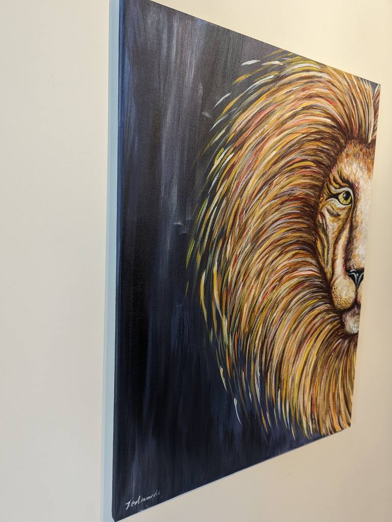 Original Art Deco Animal Painting by Toni Edwards