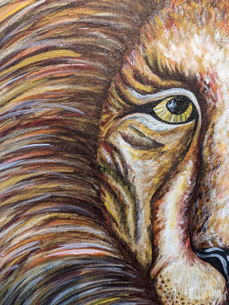 Original Art Deco Animal Painting by Toni Edwards