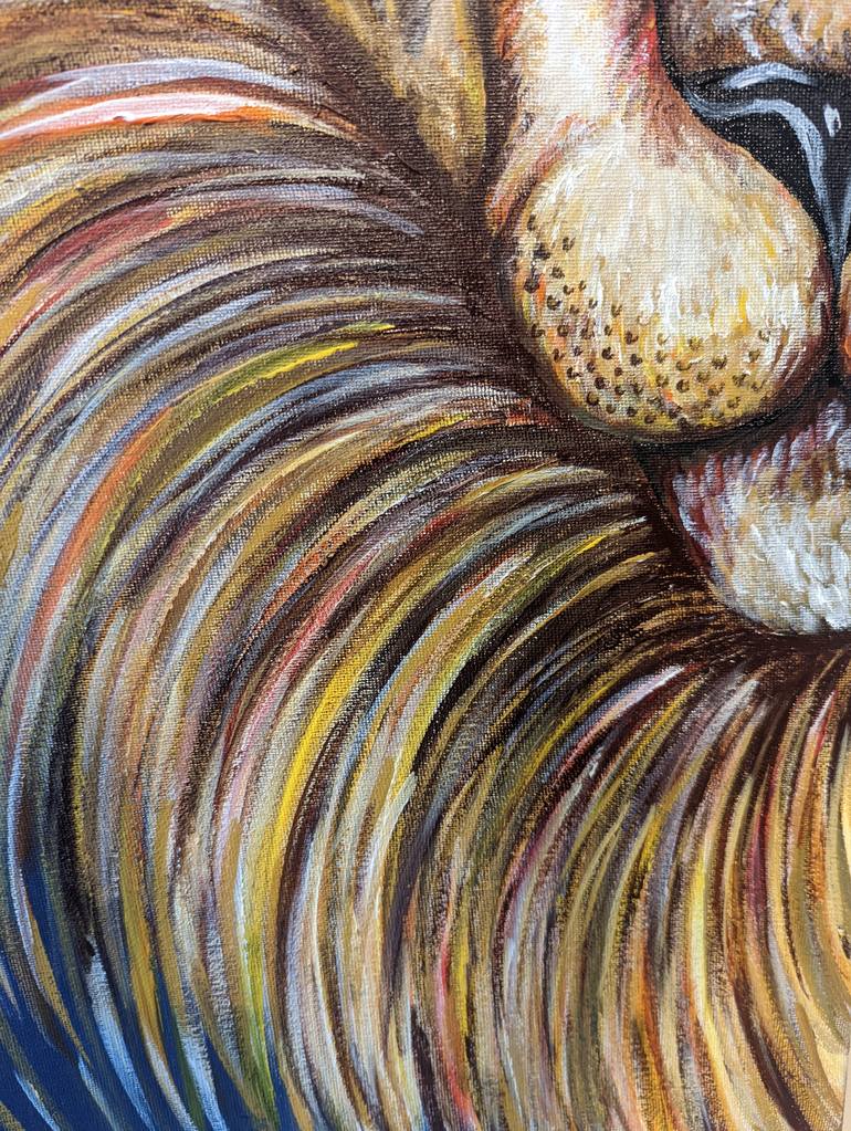 Original Art Deco Animal Painting by Toni Edwards