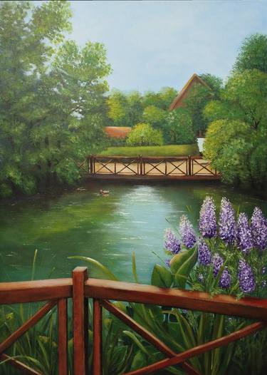 Original Classicism Landscape Paintings by Sevil Goriuc