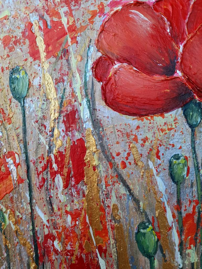 Original Impressionism Floral Painting by Sevil Goriuc