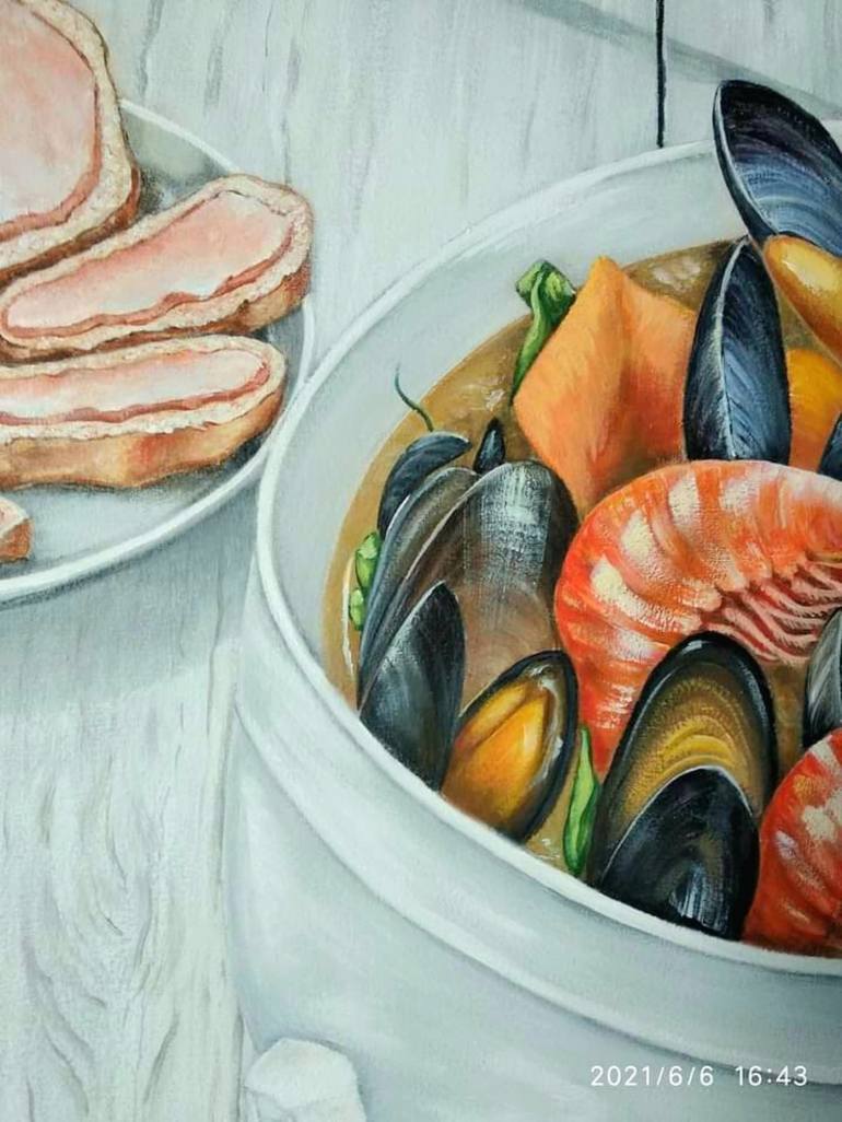 Original Fine Art Food Painting by Sevil Goriuc