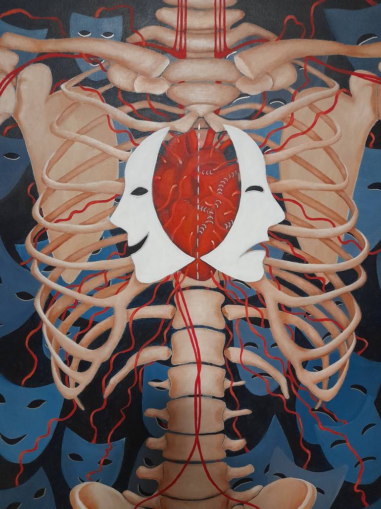 Original Surrealism Science/Technology Painting by Sevil Goriuc