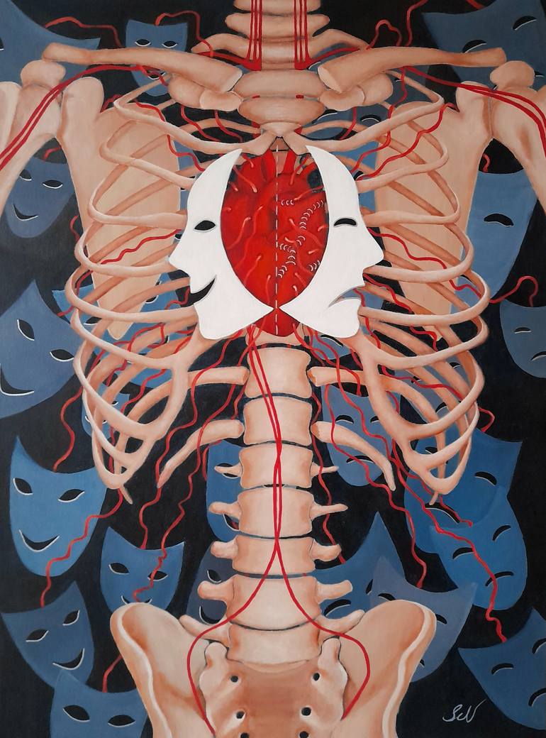 Original Surrealism Science/Technology Painting by Sevil Goriuc