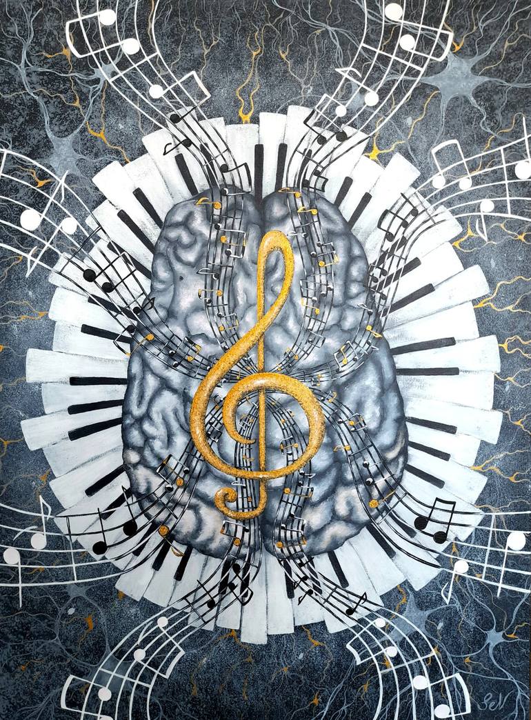 Brain Symphony Painting By Sevil Goriuc | Saatchi Art