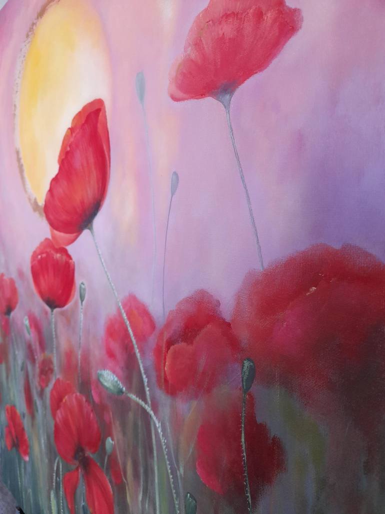 Original Floral Painting by Sevil Goriuc