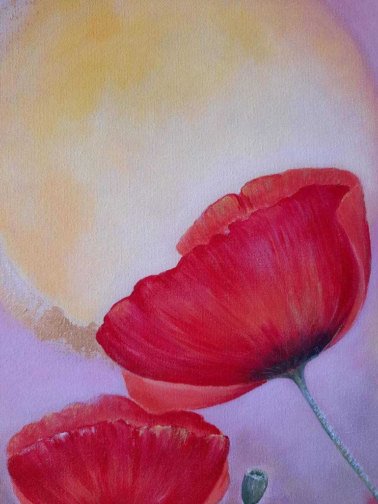 Original Floral Painting by Sevil Goriuc