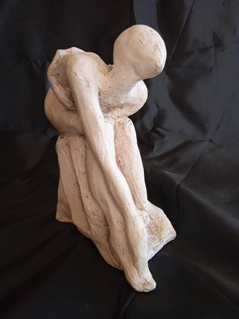 Original Expressionism Nude Sculpture by Fiorella Fusilli Thomas