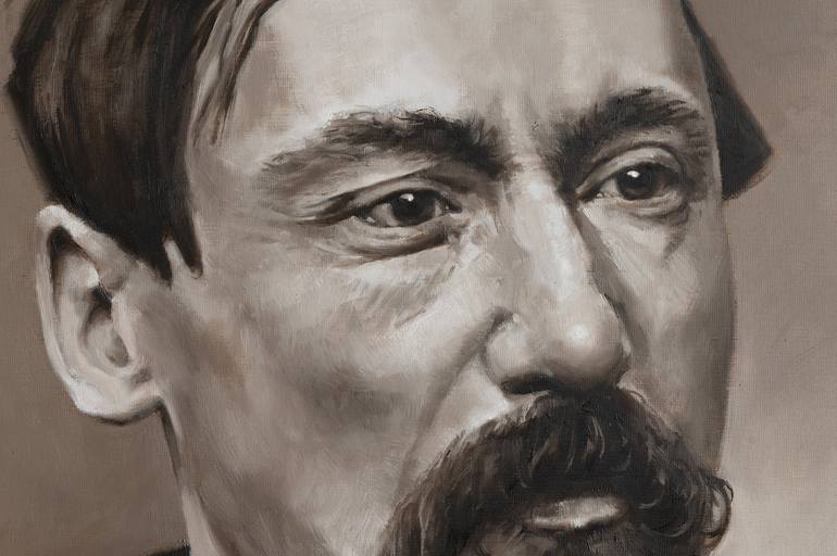 Original Fine Art Portrait Painting by Valery Filippov