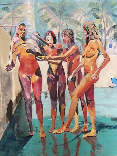 Original Surrealism Nude Paintings by JUSSI ILARI