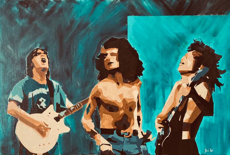 Original Surrealism Music Painting by Jussi Ilari