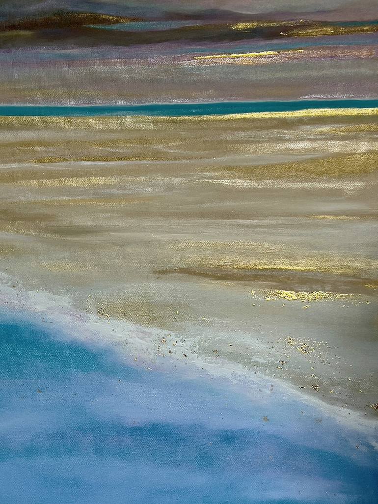 Original Abstract Expressionism Beach Painting by Barbara Bourne