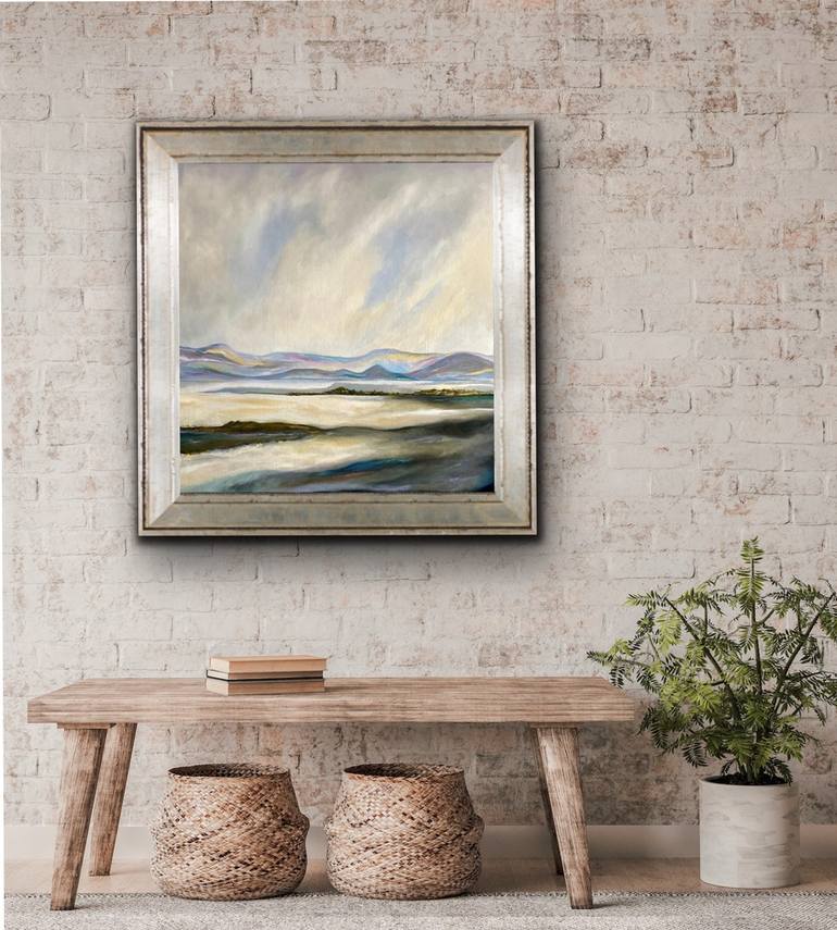 Original Abstract Landscape Painting by Barbara Bourne